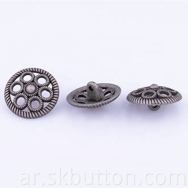 hollow flower buttons